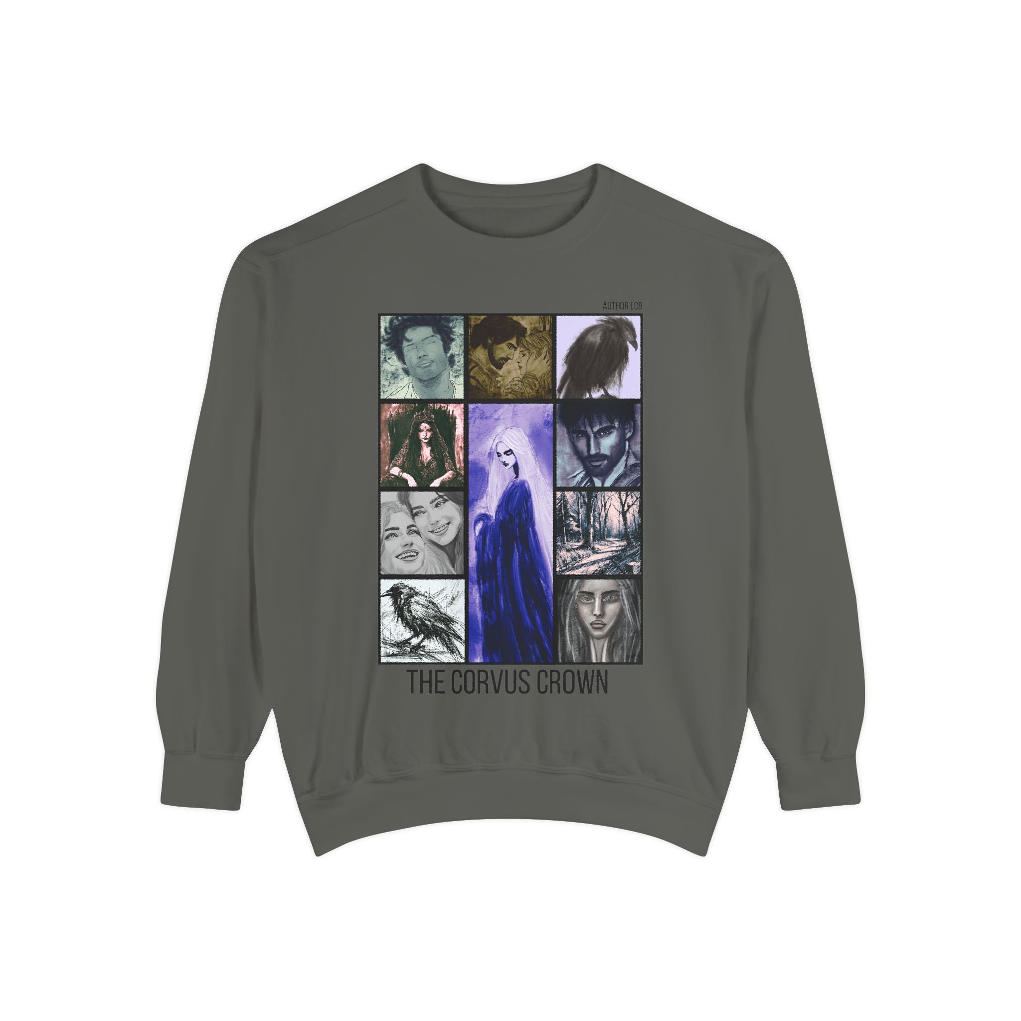 The Corvus Crown Art Print Sweatshirt