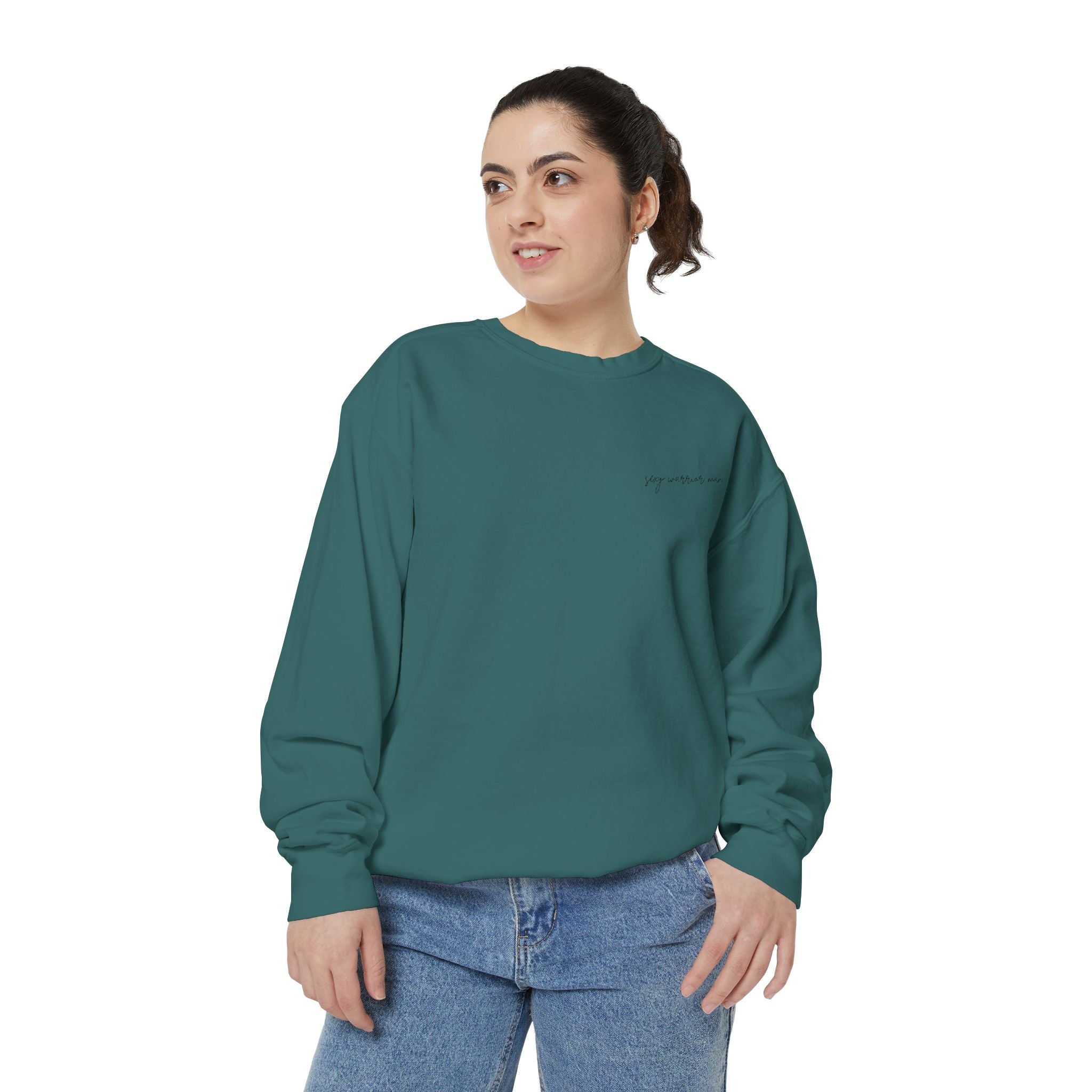 Sexy Warrior Man Embroidered Sweatshirt
